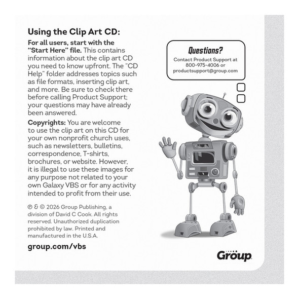 Clip Art & Resources CD - VBS Director Must-Have - Galaxy Weekend VBS 2026 by Group