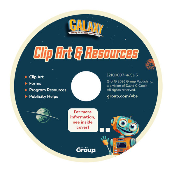 Clip Art & Resources CD - VBS Director Must-Have - Galaxy Weekend VBS 2026 by Group