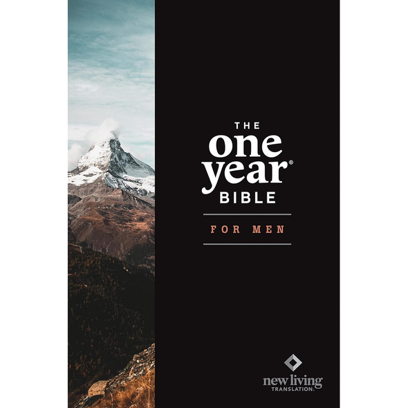 NLT The One Year Bible for Men - Case of 10 (Hardcover)