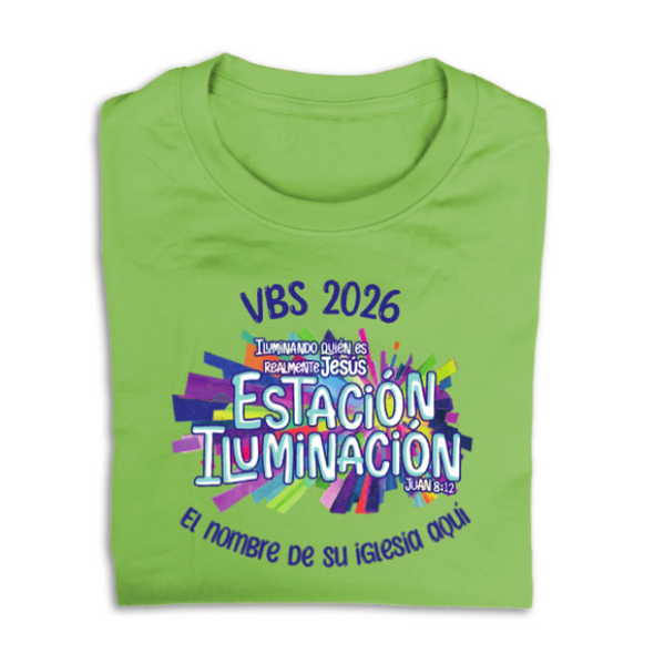 Easy Custom VBS T-Shirt - Full Color Design Spanish - Estacion Iluminación EBV - VLUMFC07