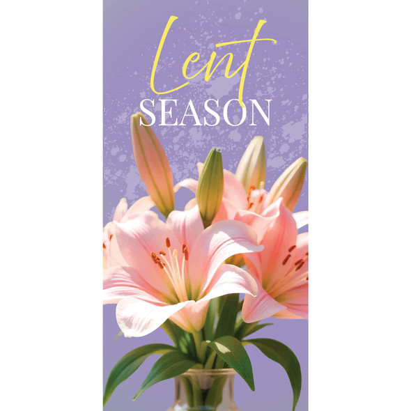 Church Banners - Lily Flowers - Lent Season