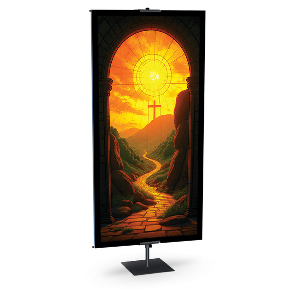 Church Banners - Stained Glass Window - Risen Savior