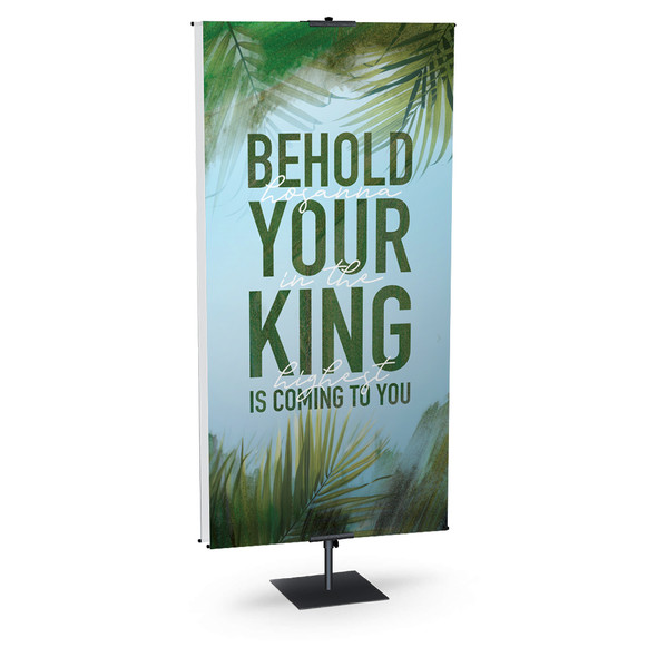 Church Banners - Rugged Brush Lent - Behold Your King