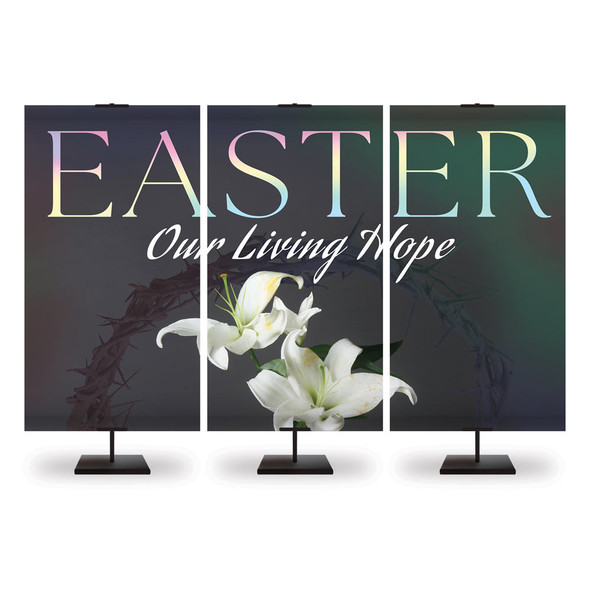 Church Banners - Lily Grey Triptych - Lily Grey Easter