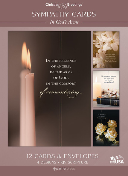 Boxed Cards - Sympathy - In God's Arms - Pack of 12