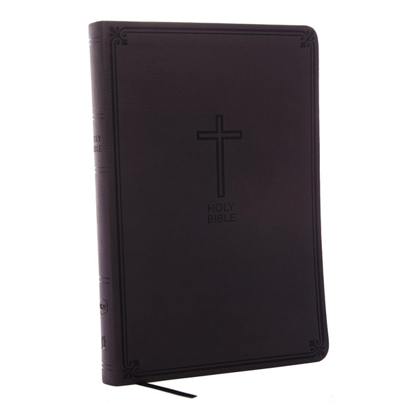 NKJV Value Thinline Bible Large Print, Imitation Leather, Charcoal - Case of 32
