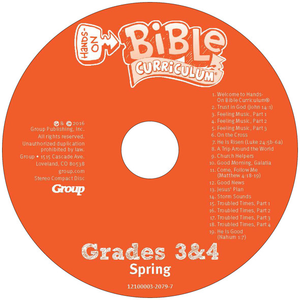 Spring 2026 Hands-On Bible Curriculum Grades 3 & 4 CD