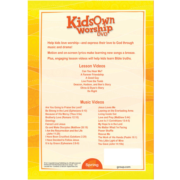 Spring 2026 KidsOwn Worship DVD