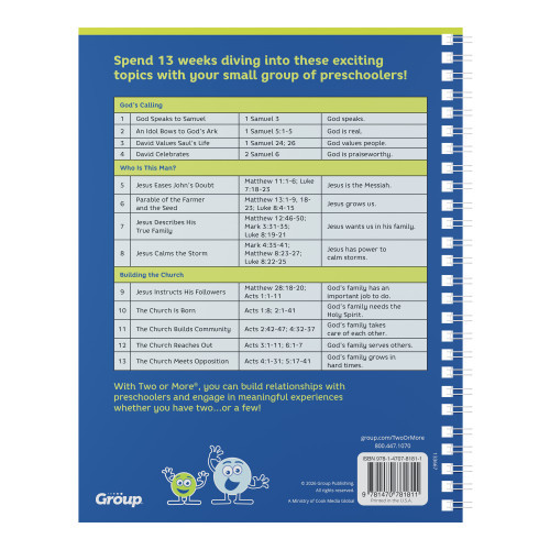 Two or More Small Church Curriculum, Only Preschoolers, Leader Pack, Print + Digital - (Ages 3-5) - Quarter 3