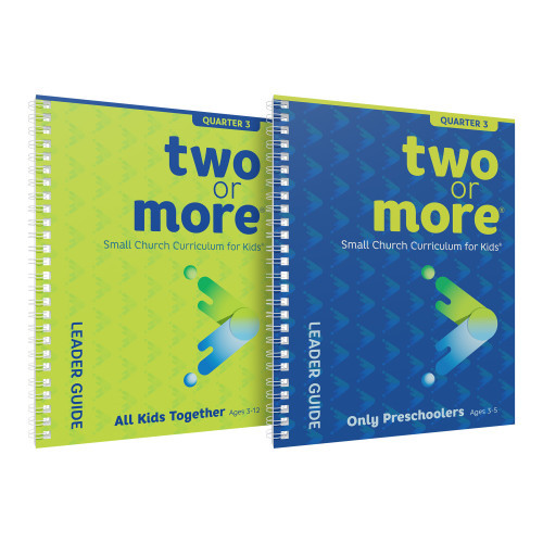 Two or More Small Church Curriculum, All Kids Together and Preschool Only, Print + Digital Combo Pack - Quarter 3