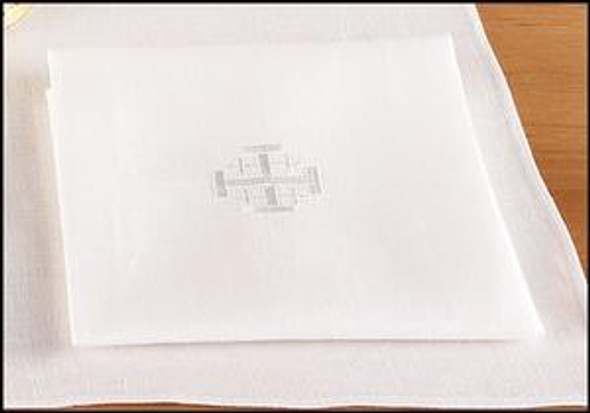 Lavabo Towel 11"x17" 100% Linen - Jerusalem Cross (4 pcs)