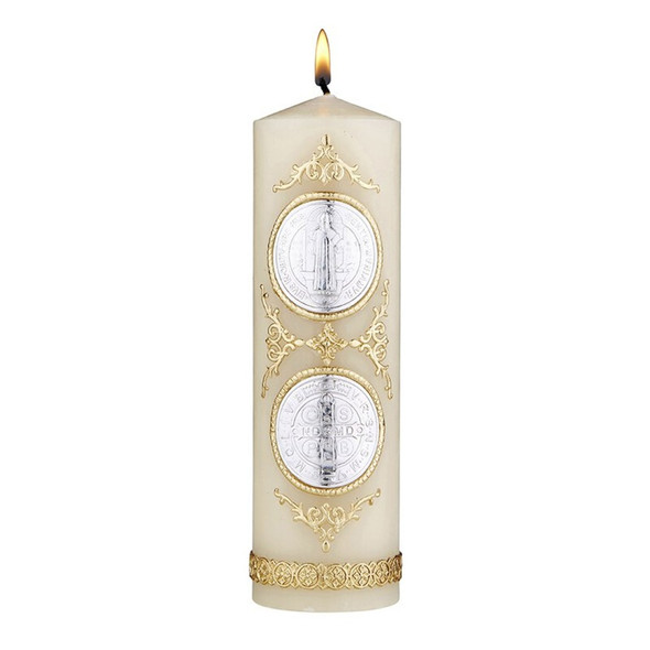 ST. BENEDICT DEVOTIONAL CANDLE