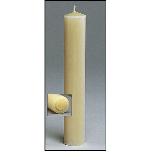 100% BEESWAX ALTAR CANDLE - 1-1/2 X 16" (Pack of 12)