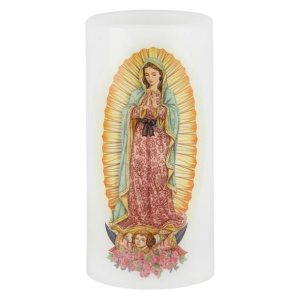 Our Lady of Guadalupe Flameless Devotional LED Candle