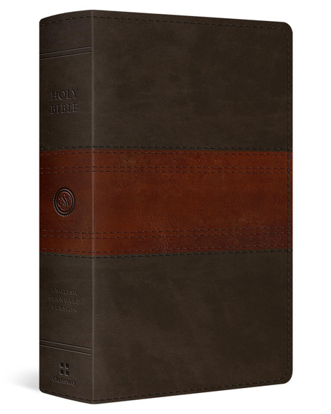 ESV Large Print Personal Size Bible, Red Letter (TruTone, Forest/Tan, Trail Design): Holy Bible, English Standard Version - Case of 10