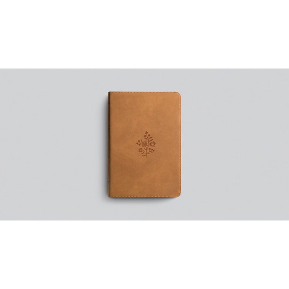 ESV Large Print Personal Size Bible, Red Letter (TruTone, Nubuck Caramel, Wildflower Design) - Case of 10