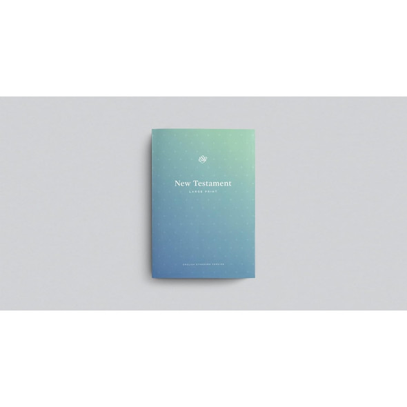 ESV Outreach New Testament/Large Print Bible - Blue Soft - Case of 40