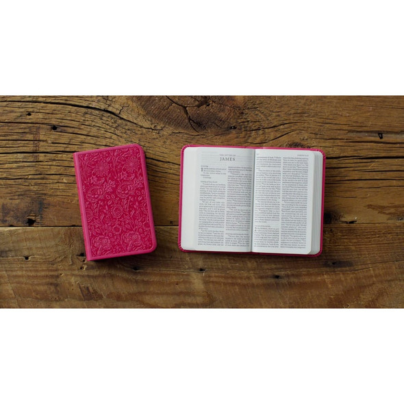 ESV Vest Pocket New Testament With Psalms And Proverbs - Berry, Floral Design Trutone - Bulk Case of 120