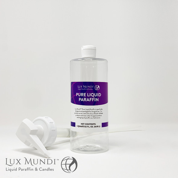 Pump Kit for 2.5 and 1 Gallon Jugs - Lux Mundi Pure Liquid Paraffin (Cathedral Candle)