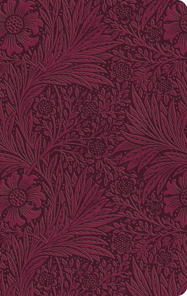 ESV Large Print Value Thinline Bible - Raspberry, Floral Design Trutone - Case of 24