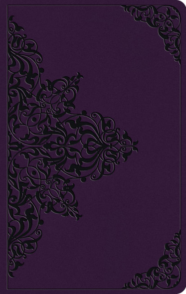 ESV Large Print Value Thinline Bible - Lavender, Filigree Design Trutone - Case of 24