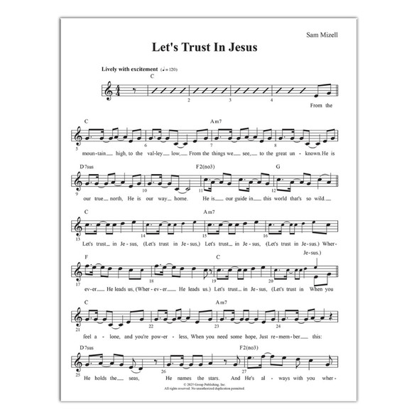 Vocal Chord Charts Download - PDF - Rainforest Falls VBS 2026 by Group