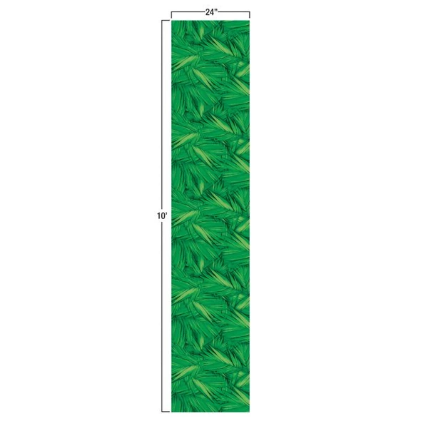 Palm Leaf Runner 24" x 10' - Luau Aisle Runner  - Rainforest Falls VBS
