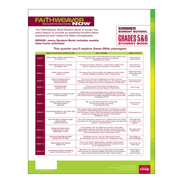 FaithWeaver NOW Grades 5-6 Student Book - Bible Buzz (Download) - Summer 2026