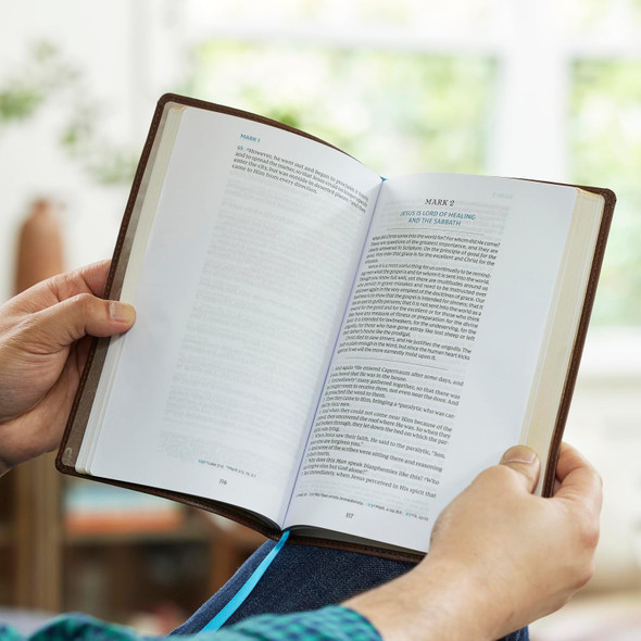 NKJV: Spurgeon and the Gospels (Brown Leathersoft, Comfort Print) - Case of 40
