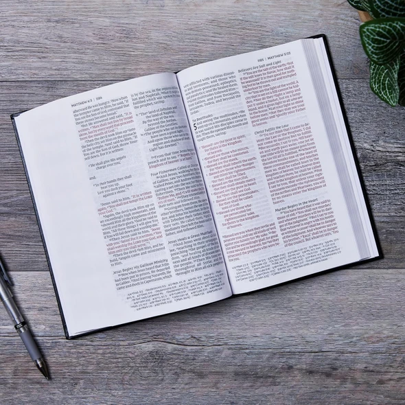 NKJV Personal Size Large Print Bible (Leathersoft, Black, Red Letter) - Case of 12
