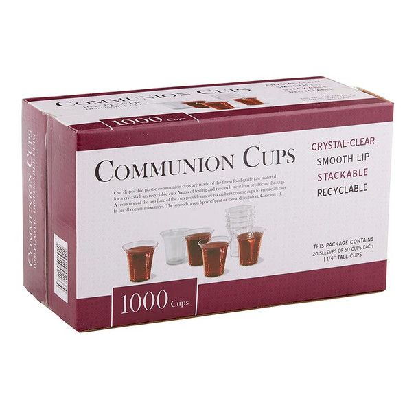 Communion Cups for Wooden Trays (Box of 1,000) 1-1/4" Height