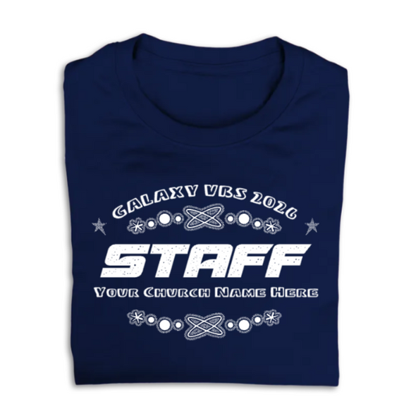 Easy Custom VBS T-Shirt - Glow in the Dark Ink - Galaxy VBS - VGLOWGAL04