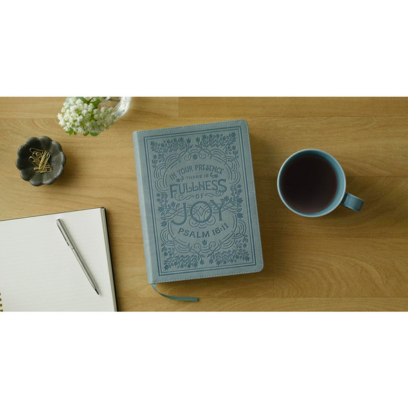ESV Single Column Journaling Bible-Paris Sky, Psalm 16:11 Design Trutone - Case of 8