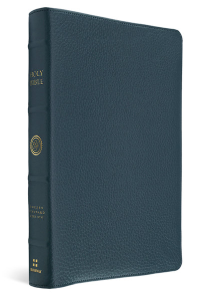 ESV Heirloom Bible, Gloria Dei: Single Column Edition - Meridian Blue Calfskin w/ Full Yapp