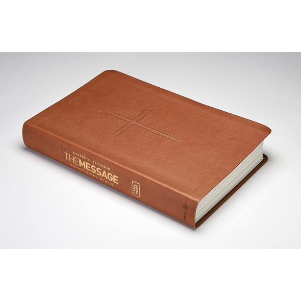 The Message Devotional Bible, Large Print (Imitation Leather, Brown), Case of 12