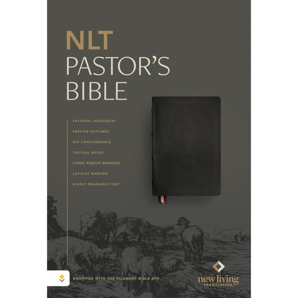 NLT Pastor's Bible, Filament Enabled (Genuine Leather, Black)