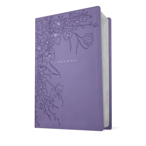 NLT Giant Print Bible, Filament Enabled (Leatherlike, Lavender Floral) - Case of 12