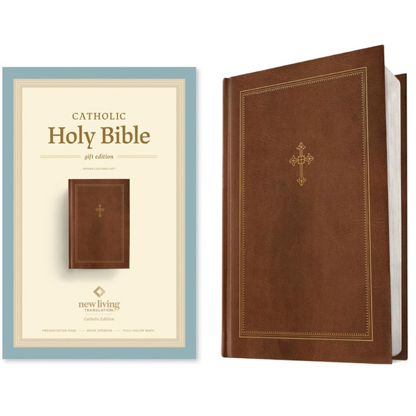 NLT Catholic Holy Bible, Gift Edition (Leatherlike Hardcover)