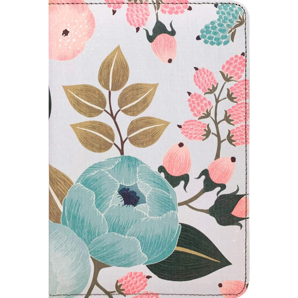 NLT Compact Zipper Bible, Filament Enabled (Cloth, Floral Garden), Case of 40
