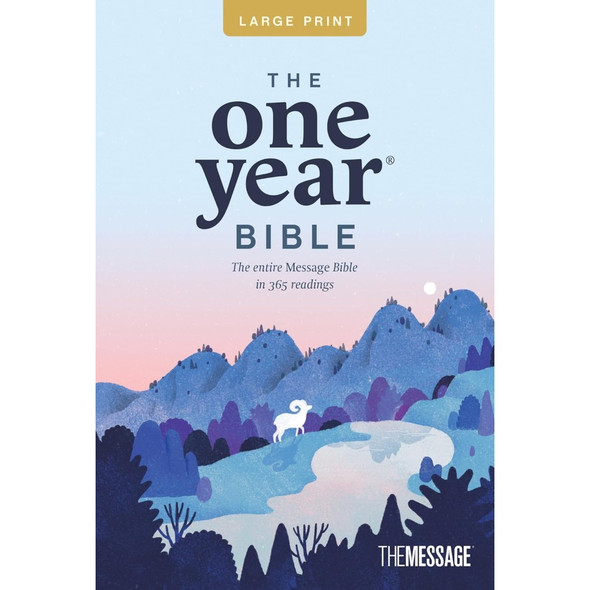 The One Year Bible The Message, Large Print Thinline Edition (Softcover), Case of 18