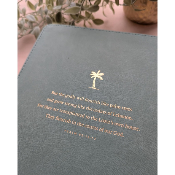 NLT Wide Margin Bible, Filament Enabled (LeatherLike, Sage Green, Indexed, Red Letter) - Case of 12