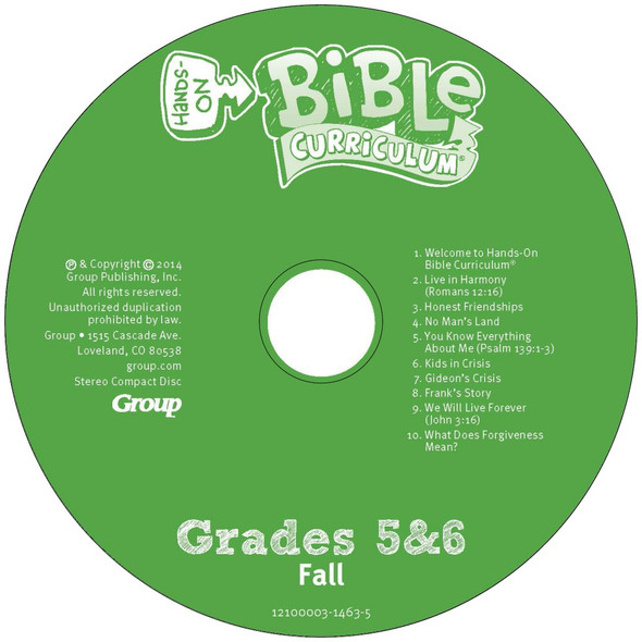 Grades 5 & 6 CD, Hands-On Bible Fall 2026