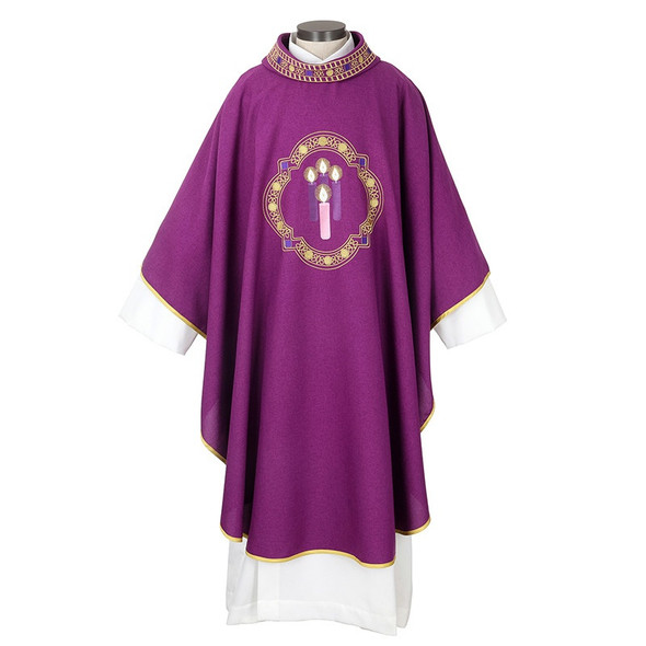 Embroidered Advent Chasuble