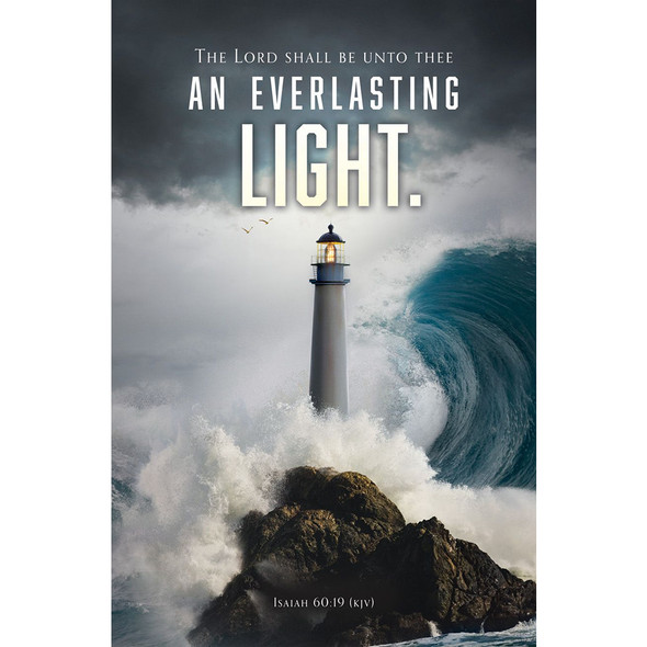 Church Bulletin - General - The Lord Shall Be an Everlasting Light - Isa 60:19 KJV (Pack of 100)