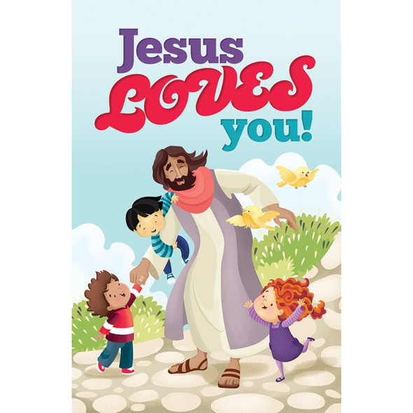Postcards - Kids - All Occasion - Jesus Loves You - 1 John 4:19 KJV (Pack of 25)