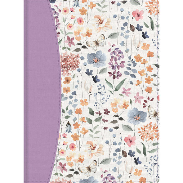 RVR 1960 Biblia de Apuntes Tamano Personal, Morado Floral, Simil Piel - Case of 12