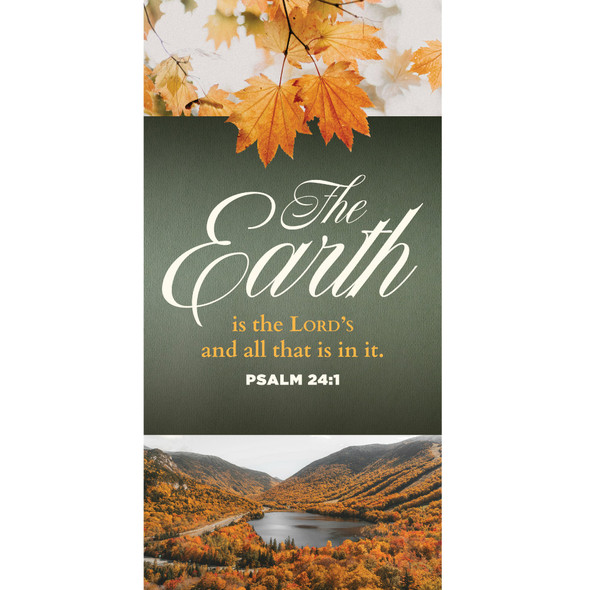 Church Banner - Fall Thanksgiving Singles - The Earth Landscape
