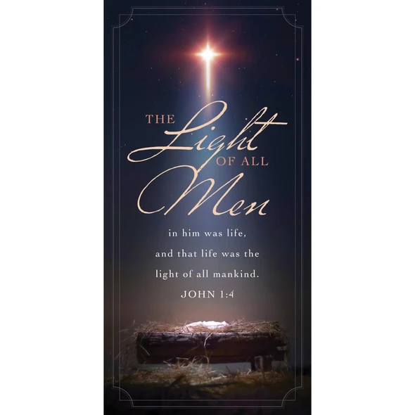 Church Banner - Light Has Come Collection - Light Of All Men