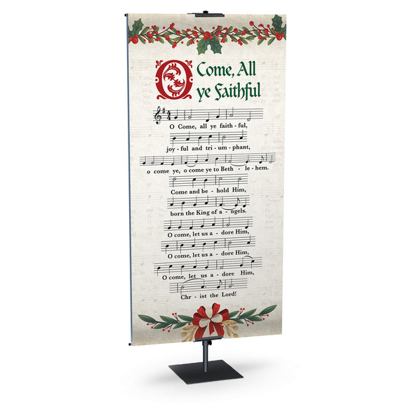 Church Banner - Sheet Music Hymns - O Come, All Ye Faithful