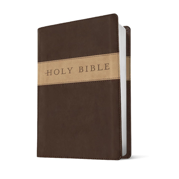 NLT Premium Gift Bible, Filament Enabled (Imitation Leather, Dark Brown/Tan TuTone) - Case of 24